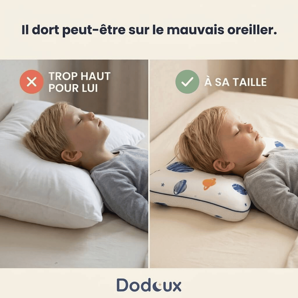 L'Oreiller Dodoux - oreiller ergonomique enfant
