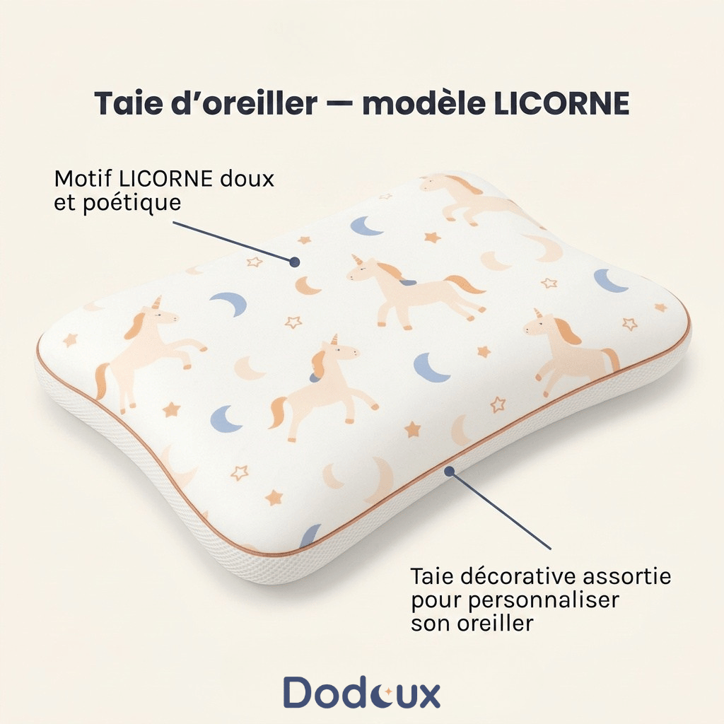 L'Oreiller Dodoux - oreiller ergonomique enfant